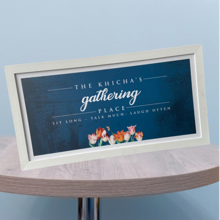 Gather Frame Personalized Family Gathering Place Wall Frame - Style Noosh